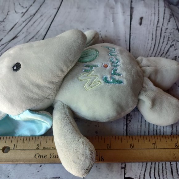 Baby Starters 9” Plush Elephant My 1st First Friend Baby Toy Lovey Satin Ears - Picture 5 of 5